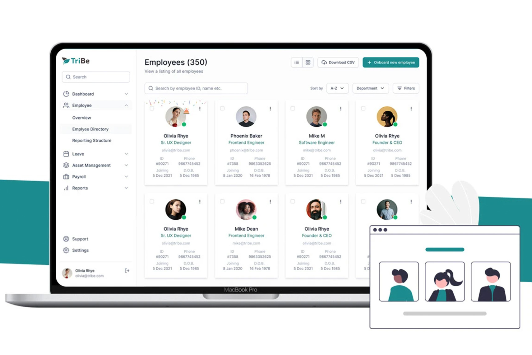 Tribe — Human Resource Management System preview